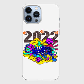 Чехол для iPhone 13 Pro Max с принтом 2022 тигр в облаках в Курске,  |  | 2022 | new year | tiger | water tiger | водяной тигр | символ года