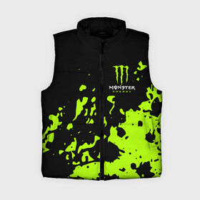 Женский жилет утепленный 3D с принтом Monster Energy green в Курске,  |  | monster energy | sport | логтип | марка | марка энергетических напитков | монстр энерджи | спорт | энергетический напиток