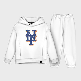 Детский костюм хлопок Oversize с принтом New York Mets   baseball team в Курске,  |  | Тематика изображения на принте: baseball | new york mets | team | usa | бейсбол | нью йорк | сша