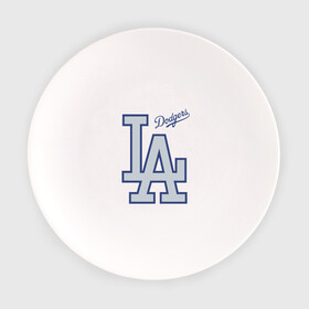Тарелка с принтом Los Angeles Dodgers - baseball team в Курске, фарфор | диаметр - 210 мм
диаметр для нанесения принта - 120 мм | Тематика изображения на принте: baseball | dodgers | los angeles | team | бейсбол | лосанжелес | сша