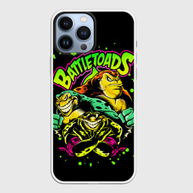 Чехол для iPhone 13 Pro Max с принтом Battletoads (Боевые Жабы) в Курске,  |  | Тематика изображения на принте: battletoads | pimple | rash | zitz | боевые жабы | зитц | игры | лягушки | пимпл | раш