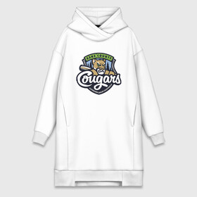 Платье-худи хлопок с принтом Kane County Cougars - baseball team в Курске,  |  | baseball | bat | cougar | eyes | forest | muzzle | team | usa | utah | бейсбол | бита | глаза | лес | пума | сша | юта