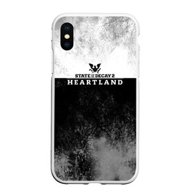 Чехол для iPhone XS Max матовый с принтом State of Decay | Heartland | Logo в Курске, Силикон | Область печати: задняя сторона чехла, без боковых панелей | heartland | logo | state of decay | survival horror | undead labs | загнивающий штат | зомби апокалипсис | лого | логотип | стадия разложения | стейт оф декай | эмблема