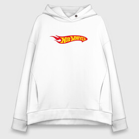 Женское худи Oversize хлопок с принтом Hot Wheels Big Fire Logo в Курске, френч-терри — 70% хлопок, 30% полиэстер. Мягкий теплый начес внутри —100% хлопок | боковые карманы, эластичные манжеты и нижняя кромка, капюшон на магнитной кнопке | auto | bone shaker | hot wheels | logo | mattel | rd02 | twin mill | авто | автомобиль | ам | горячие колёса | лого | логотип | хот велс | эмблема