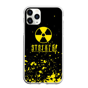 Чехол для iPhone 11 Pro Max матовый с принтом S T A L K E R 2 БРИЗГИ в Курске, Силикон |  | chernobyl | pripyat | shadow of chernobyl | stalker | stalker 2 | воля | меченый | припять | свобода | свобода воля | сталкер | сталкер 2 | тени чернобыля | чернобыль