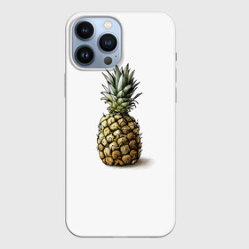 Чехол для iPhone 13 Pro Max с принтом Pineapple watercolor в Курске,  |  | Тематика изображения на принте: pineapple | ананас | графика | еда | рисунок | фрукт
