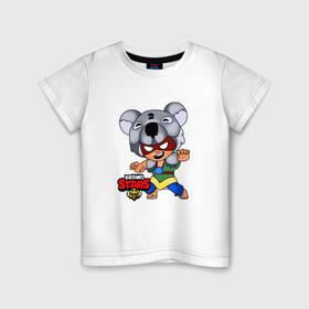 Детская футболка хлопок с принтом Koala Nita из Brawl Stars в Курске, 100% хлопок | круглый вырез горловины, полуприлегающий силуэт, длина до линии бедер | brawl stars | games | koala | nita | бравл старс | игры | коала | нита | персонажи