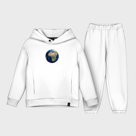 Детский костюм хлопок Oversize с принтом планета солнечной системы земля в Курске,  |  | Тематика изображения на принте: астрономия | вселенная | континент | космос | мир | океан | планета | шар