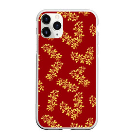 Чехол для iPhone 11 Pro матовый с принтом Золотые веточки на ярко красном фоне в Курске, Силикон |  | gold | plants | red | twigs | веточки | день влюбленных | золото | золотой | красный | любовь | новый год | подарок | праздник | растения