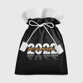 Подарочный 3D мешок с принтом С Новым 2022 годом! в Курске, 100% полиэстер | Размер: 29*39 см | Тематика изображения на принте: 2022 | new year | tiger | water tiger | водяной тигр | символ года