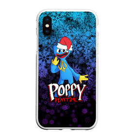 Чехол для iPhone XS Max матовый с принтом POPPY PLAYTIME ПОППИ ПЛЕЙТАЙМ НОВЫЙ ГОД в Курске, Силикон | Область печати: задняя сторона чехла, без боковых панелей | Тематика изображения на принте: poppy playtime | игра | монстр | новый год | плэйтайм | попи плей тайм | попи плэй тайм | попиплейтам | попиплэйтайм | поппи плейтайм | поппиплэйтайм | снежинки | хагги вагги | хаги ваги | хоррор