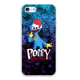 Чехол для iPhone 5/5S матовый с принтом POPPY PLAYTIME ПОППИ ПЛЕЙТАЙМ НОВЫЙ ГОД в Курске, Силикон | Область печати: задняя сторона чехла, без боковых панелей | poppy playtime | игра | монстр | новый год | плэйтайм | попи плей тайм | попи плэй тайм | попиплейтам | попиплэйтайм | поппи плейтайм | поппиплэйтайм | снежинки | хагги вагги | хаги ваги | хоррор