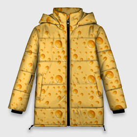 Женская зимняя куртка Oversize с принтом Сыр (Cheese) в Курске, верх — 100% полиэстер; подкладка — 100% полиэстер; утеплитель — 100% полиэстер | длина ниже бедра, силуэт Оверсайз. Есть воротник-стойка, отстегивающийся капюшон и ветрозащитная планка. 

Боковые карманы с листочкой на кнопках и внутренний карман на молнии | cambotsola | camembert | cheese | chester | dor blue | mascrapone | mozzarella | parmesan | roquefort | shave | бри | брынза | голландский сыр | горгонцола | дор блю | еда | камамбер | камбоцола | маскрапоне | молоко | моцарелла | пармезан | пища