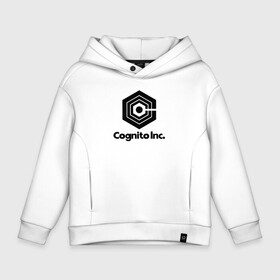 Детское худи Oversize хлопок с принтом Cognito Inc dark cotton theme в Курске, френч-терри — 70% хлопок, 30% полиэстер. Мягкий теплый начес внутри —100% хлопок | боковые карманы, эластичные манжеты и нижняя кромка, капюшон на магнитной кнопке | cognito | cognito inc | корпорация заговор | мутанты | экстрасенсы