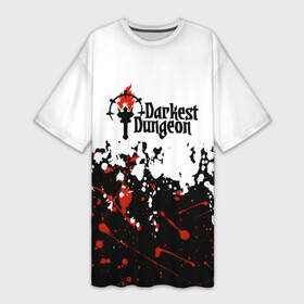Платье-футболка 3D с принтом Darkest Dungeon Fire. в Курске,  |  | colour of madness | crimson court | darkest dungeon | game | roguelike | shieldbreaker | the shieldbreaker | игра | ролевая игра | темнейшее подземелье