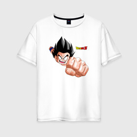 Женская футболка хлопок Oversize с принтом Драконий жемчуг Зет Dragon Ball Z в Курске, 100% хлопок | свободный крой, круглый ворот, спущенный рукав, длина до линии бедер
 | anime | dragonball | goku | аниме | анимэ | гоку | драконий | жемчуг | манга