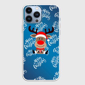 Чехол для iPhone 13 Pro Max с принтом Merry Christmas Олень с подарком. в Курске,  |  | 2022 | happy new year | merry christmas | год тигра | зима близко | нг | новогодний | новый год | новый год 2022 | олень | рождество | символ 2022 года | снег | снежинки