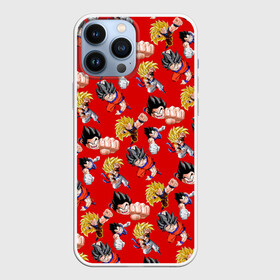 Чехол для iPhone 13 Pro Max с принтом Dragon Ball Z (Goku Pattern) в Курске,  |  | Тематика изображения на принте: anime | dragonball | goku | аниме | анимэ | гоку | драконий | жемчуг | манга