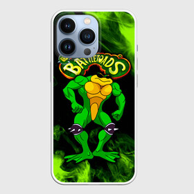 Чехол для iPhone 13 Pro с принтом Battletoads Rash в Курске,  |  | Тематика изображения на принте: battle toads | battletoads | frog | rash | toad | батл тодс | батлтоадс | батлтодс | боевые жабы | жаба | лягушка | реш | рэш