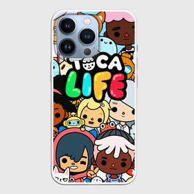 Чехол для iPhone 13 Pro с принтом Toca Life персонажи из игры в Курске,  |  | toca boca | toca life | детская игра | игра | лого | логотип | персонажи | прикоснуться ко рту | тока бока