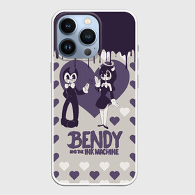 Чехол для iPhone 13 Pro с принтом Alice Angel and Bendy | Love в Курске,  |  | alice angel | bendy | bendy and the ink machine | love | ангел алиса | бенди | бенди и чернильная машина | большие чудеса | взлёты и падения | движущиеся картинки | последняя бобина | сердечки | сердца | старая песня