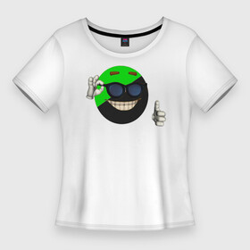 Женская футболка 3D Slim с принтом анприм в Курске,  |  | анархизм | анприм | дубинка | ежепалка | каво | класс | мем | мемы | палец вверх | первобытность | пещера | примитивизм | рофл | угавуга