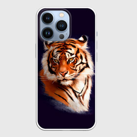 Чехол для iPhone 13 Pro с принтом Грозный Тигр | Символ 2022 Года | Tiger Beast в Курске,  |  | Тематика изображения на принте: 2022 | beast | black | cat | christmas | merry | new year | tiger | xmas | водяной | год тигра | животные | зверь | когти | кот | кошки | новый год | огонь | паттерн | полосатый | рождество | тигр | узор | чб | черный