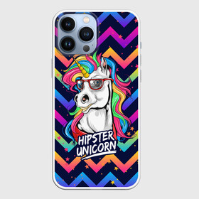 Чехол для iPhone 13 Pro Max с принтом Единорог Хипстер   Hipster Unicorn в Курске,  |  | Тематика изображения на принте: neon | star | unicorn | единорог | звезды | конь | лошадь | неон | пони | радуга | радужный | субкультура | хипстер | хипстэр | юникорн