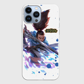 Чехол для iPhone 13 Pro Max с принтом YASUO LEAGUE OF LEGENDS, БРЫЗГИ КРАСОК в Курске,  |  | Тематика изображения на принте: akali | arcane | fan | fan art | hero | jinx | kda | kda mas | league of legends | lol | moba | yasuo | акали | аркейн | герой | джинкс | кда | лига легенд | лол | моба | ясуо