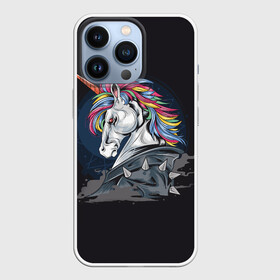 Чехол для iPhone 13 Pro с принтом ЕдиноРожец в Курске,  |  | брутал | единорог | лошадь | пони | шипы