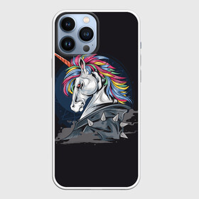 Чехол для iPhone 13 Pro Max с принтом ЕдиноРожец в Курске,  |  | брутал | единорог | лошадь | пони | шипы