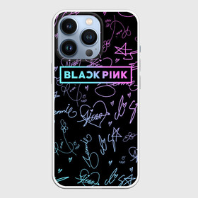 Чехол для iPhone 13 Pro с принтом NEON BLACKPINK АВТОГРАФЫ в Курске,  |  | black  pink | blackpink | ddudu ddudu | jennie | jisoo | kpop | lalisa | lisa | neon | rose | блекпинк | группа | ддуду ддуду | дженни | джису | корейская группа | кпоп | лисы | неон | розовый | розэ | черный