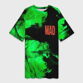 Платье-футболка 3D с принтом Mad 2077 в Курске,  |  | fashion | hype | mad | vanguard | авангард | безумство | мода | хайп