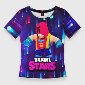 Женская футболка 3D Slim с принтом GROM BRAWL STARS ГРОМ БРАВЛ СТАРС в Курске,  |  | brawl | brawl stars | brawlstars | grom | бравлстарс | гром