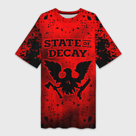 Платье-футболка 3D с принтом State of Decay  Зомби Апокалипсис в Курске,  |  | state of decay | zombie apocalypse | загнивающий штат | зомби апокалипсис | состояние распада | стейт оф дикей
