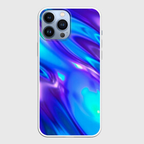 Чехол для iPhone 13 Pro Max с принтом Neon Holographic в Курске,  |  | Тематика изображения на принте: abstract | art | gradient | holographic | neon | pop | retro wave | stripes | vaporwave | wave | абстракция | арт | вапорвейв | вейпорвейв | волны | голографический | градиент | красочный | неоновый | переливы | перламутровый | полосы | поп