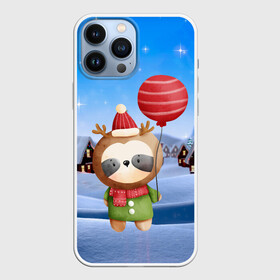 Чехол для iPhone 13 Pro Max с принтом панда в костюме оленя в Курске,  |  | милая | новый год | олень | панда | рождество