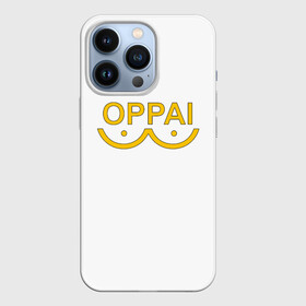 Чехол для iPhone 13 Pro с принтом OPPAI LOGO ONE PUNCH MAN в Курске,  |  | Тематика изображения на принте: one punch man | onepunch man | onepunchman | oppai | saitama | ван панч мен | ванпанч мен | ванпанчмен | макото миядзаки | сайтама | человек один удар