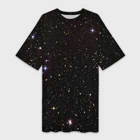 Платье-футболка 3D с принтом Ночное звездное небо в Курске,  |  | Тематика изображения на принте: астрономия | вселенная | галактика | детские | звездное небо | звезды | космос | небо | созвездия