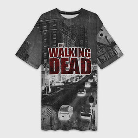 Платье-футболка 3D с принтом walking dead  мир после в Курске,  |  | covid | walking dead | апокалипсис | болезнь | вирус | выживание | зомби | ковид | конец света | коронавирус | кровь | пандемия | ходячие мертвецы | эпидемия