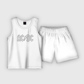 Детская пижама с шортами хлопок с принтом AC DC Logo Молния. в Курске,  |  | ac dc | acdc | ас дс | асдс | музыка | рок