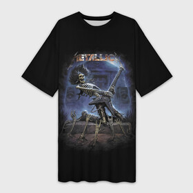 Платье-футболка 3D с принтом Metallica  thrash metal Hard rock в Курске,  |  | bones | concert | fingers | group | guitar | hype | metallica | music | skeleton | skull | thrash metal | tomb | выступление | гитара | группа | жест | концерт | кости | металлика | музыка | пальцы | плита | скелет | трэш метал | хайп | череп