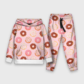 Детский костюм 3D (с толстовкой) с принтом Pink donuts в Курске,  |  | confetti | donut | donuts | glaze | pink | powder | shugar | sweet | глазурь | конфетти | пончик | пончики | пудра | розовый | сахар | сладкий