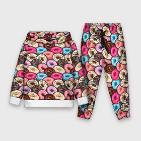 Детский костюм 3D (с толстовкой) с принтом Sweet donut s в Курске,  |  | confetti | donut | donuts | glaze | powder | shugar | sweet | глазурь | конфетти | пончик | пончики | пудра | сахар | сладкий