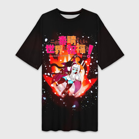 Платье-футболка 3D с принтом KonoSuba  Мегумин в Курске,  |  | anime | kono subarashii | konosuba | manga | megumin | аниме | бесполезный маг | да будет благословенен | коно субарасий | коносуба | лолимин | манга | мегумин | микромин | сильней | сумасшедшая малявка