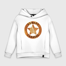 Детское худи Oversize хлопок с принтом wasteland 3 desert rangers star emblem в Курске, френч-терри — 70% хлопок, 30% полиэстер. Мягкий теплый начес внутри —100% хлопок | боковые карманы, эластичные манжеты и нижняя кромка, капюшон на магнитной кнопке | desert rangers | steam | wasteland | видео игра | гик | игра | мем | рейнджер | стим