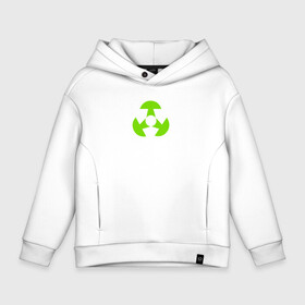 Детское худи Oversize хлопок с принтом Символ RECYCLE GREEN из мультсериала Ginji в Курске, френч-терри — 70% хлопок, 30% полиэстер. Мягкий теплый начес внутри —100% хлопок | боковые карманы, эластичные манжеты и нижняя кромка, капюшон на магнитной кнопке | Тематика изображения на принте: animated series | ginji | nigista | recycle | sully | sully mander | ub7 | vanilla | verona | ванилла | верона | джинджи | мультик | мультсериал | переработка | ресайкл | юб7