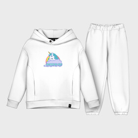 Детский костюм хлопок Oversize с принтом unicornis супер 001 в Курске,  |  | rainbow | unicornis | единорог | лошадка | любовь | облака | пони | радуга