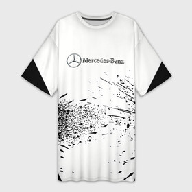 Платье-футболка 3D с принтом [Mercedes Benz]  Брызги в Курске,  |  | amg | mercedes | mercedesamg gt | sport | амг | мерседес | мерседесбенц амг | спорт