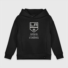 Детское худи Oversize хлопок с принтом Los Angeles Kings, Лос Анджелес Кингз в Курске, френч-терри — 70% хлопок, 30% полиэстер. Мягкий теплый начес внутри —100% хлопок | боковые карманы, эластичные манжеты и нижняя кромка, капюшон на магнитной кнопке | Тематика изображения на принте: hockey | kings | los angeles | los angeles kings | nhl | usa | кингз | лос анджелес | лос анджелес кингз | нхл | спорт | сша | хоккей | шайба